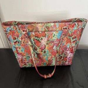 EUC Brahmin RESERVOIR MELBOURNE APRIL Leather Tote